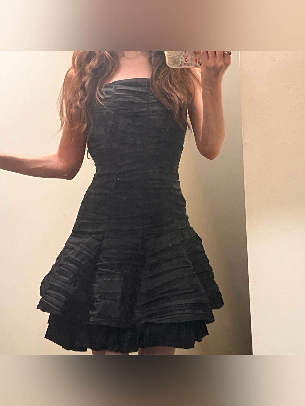 Jessica McClintock vintage strapless mini dress